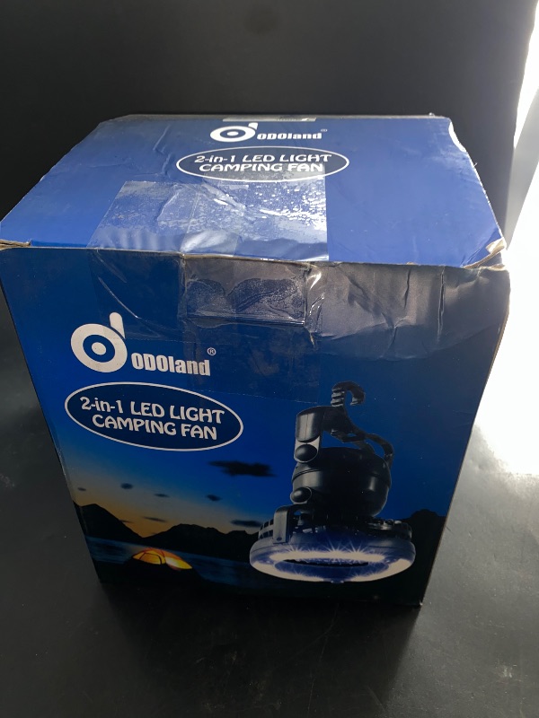 Photo 4 of Odoland Portable LED Camping Lantern with Ceiling Fan - Hurricane Emergency
