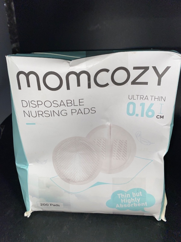 Photo 3 of Momcozy Ultra-Thin Disposable Nursing Pads, Ultra-Absorbent and Breathable Portable Breast Pads, Make The Breasts Light and Unburdened, with Reinforced Adhesive, Individually Packaged (200 Count)
