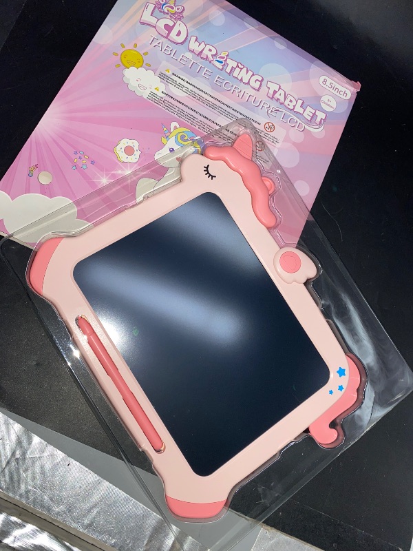 Photo 2 of LCD Writing Tablet for Kids, Unicorn Colorful Screen Doodle Board, Erasable Electronic Drawing Pad, Educational Toy, Toddlers Travel Toy, Christmas Birthday Gift for 3 4 5 6 7 Year Old Girls Pink
