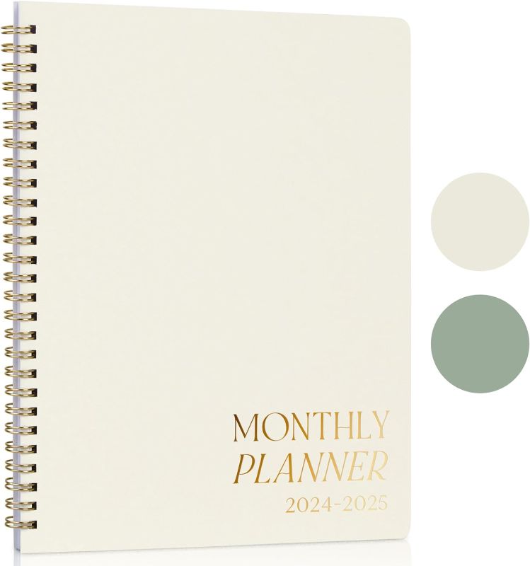 Photo 1 of Beautiful 2024-2025 Monthly Planner and Calendar Book - To Do List Notebook That Easily Organizes Your Tasks to Boost Productivity - Runs From January 2024 Until December 2025
