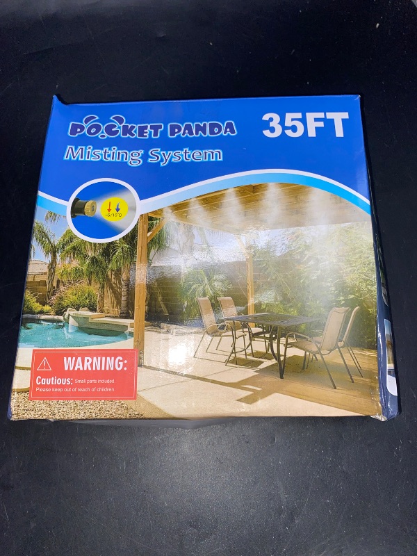 Photo 3 of 35FT Misters for Outside Patio,Outdoor Water Misting Cooling System,35FT|10M.Backyard Mist Kit for Garden,Greenhouse,Fan,Deck,Umbrella,Canopy,Pool,Porch.Trampoline Sprinkler Park,BBQ Party Accessories
