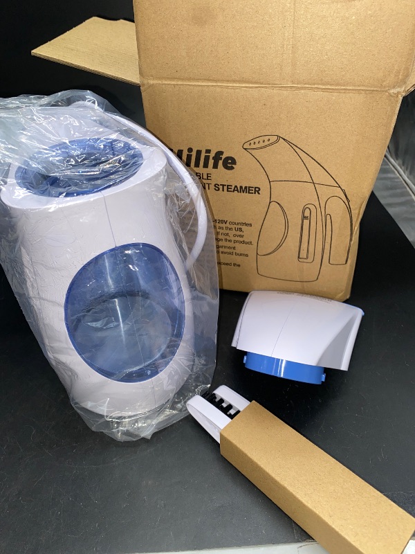 Photo 2 of HiLIFE Steamer for Clothes, Portable Handheld Design, 240ml Big Capacity, 700W, Strong Penetrating Steam, Removes Wrinkle, for Home, Office(ONLY FOR 120V)
