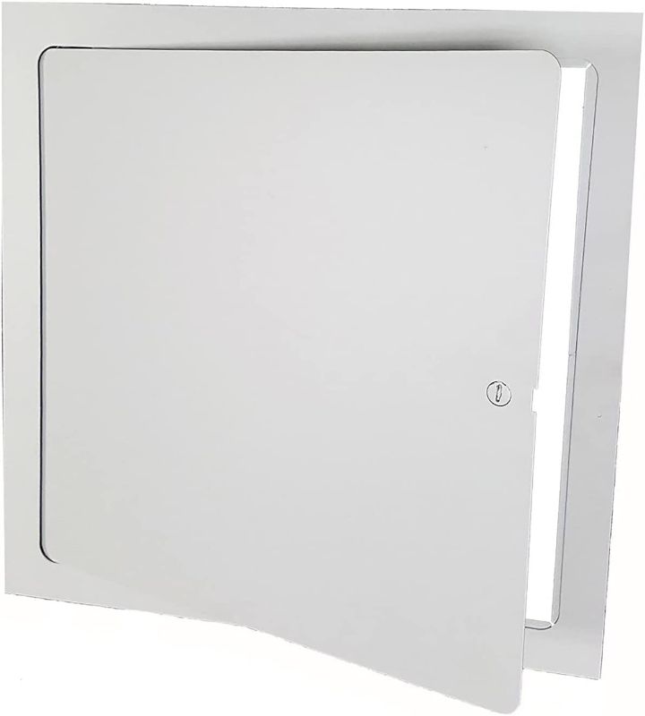 Photo 1 of Premier Access Doors 12 x 12 Flush Mount Steel Access Panel for Drywall, Powder Coated White
