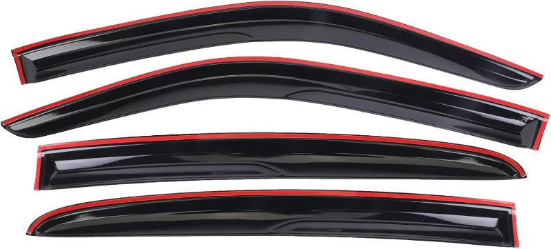 Photo 1 of MUCO Window Visor Deflector for 2011-2021 D-odge Charger-Black Window Deflectors rain Guards for car Windows
