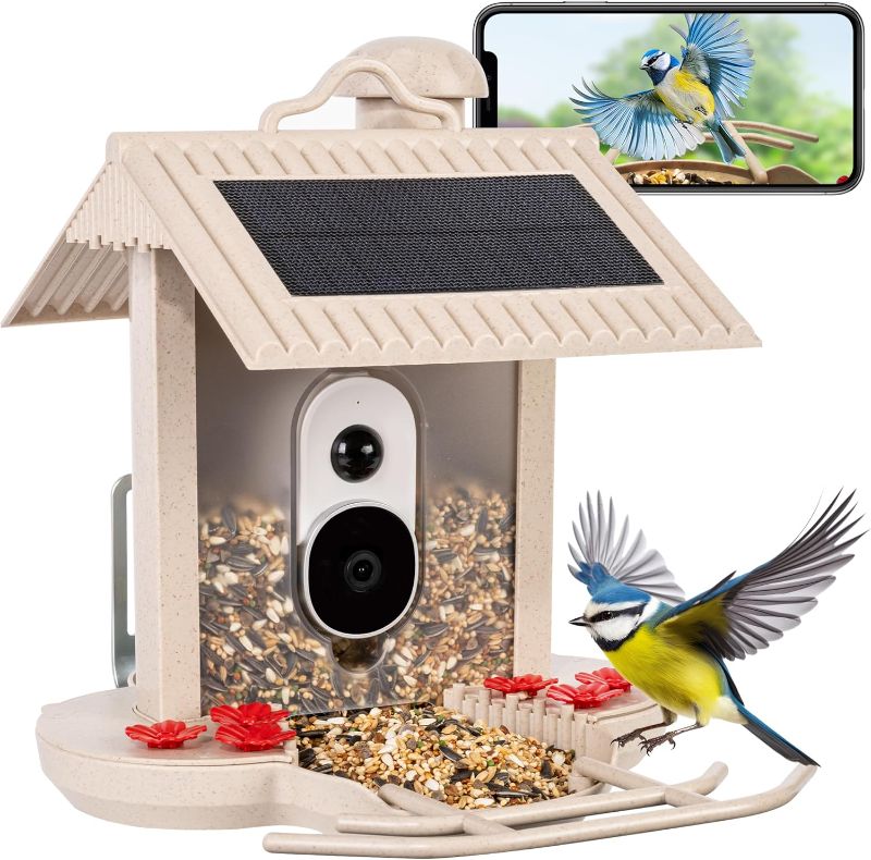 Photo 1 of GIGALUMI Smart Bird Watching Camera with Auto Capture and Motion Detection, 1080P Outdoor Feeder Camera, Great Gift for Bird Lovers
