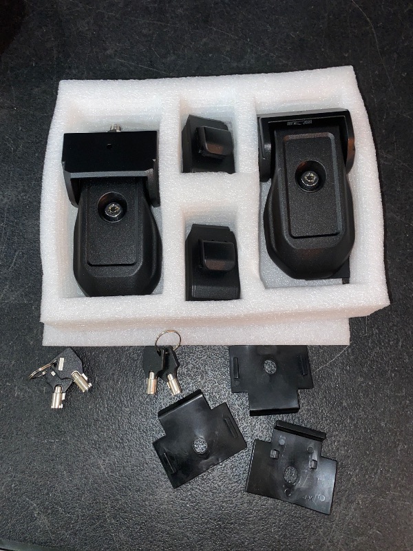 Photo 2 of Metal Hood Latches with Keys Compatible with Jeep Wrangler JK JKU JL JLU Gladiator JT 2007-2024, 1 Pair Locking Hood Latch Lock Hood Pin Kit (OEM & Locking)
