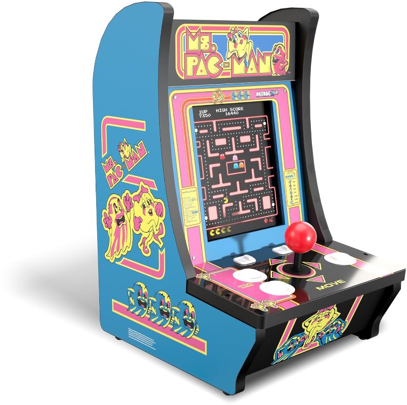 Photo 1 of Arcade1Up Ms. PAC-Man Countercade, Built for Your Home, 1 Player, 5 Classic Games, 8-inch Screen

