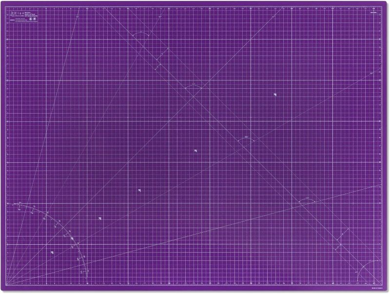 Photo 2 of Elan Cutting Mat A0 Pink & Purple, Self Healing Cutting Mat 47 x 36 INCH, 5-Ply Craft Mat Pink, Hobby Cutting Mat, Extra Large Cutting Mat, Quilting Cutting Board, Sewing Cutting Board, Quilting Mat
