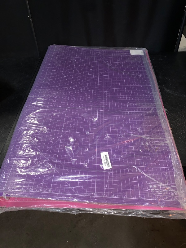 Photo 3 of Elan Cutting Mat A0 Pink & Purple, Self Healing Cutting Mat 47 x 36 INCH, 5-Ply Craft Mat Pink, Hobby Cutting Mat, Extra Large Cutting Mat, Quilting Cutting Board, Sewing Cutting Board, Quilting Mat
