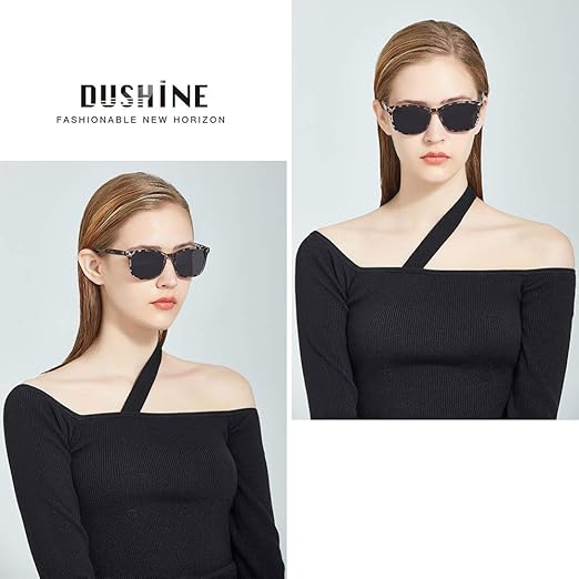 Photo 2 of DUSHINE Polarized Sunglasses for Women Classic Retro Style 100% UV Protection