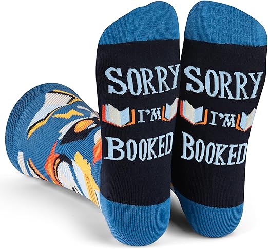 Photo 1 of Funny Socks for Book Lovers, Teachers, Gamers, Musicians, and Nerds - Unisex for Men, Women and Teens