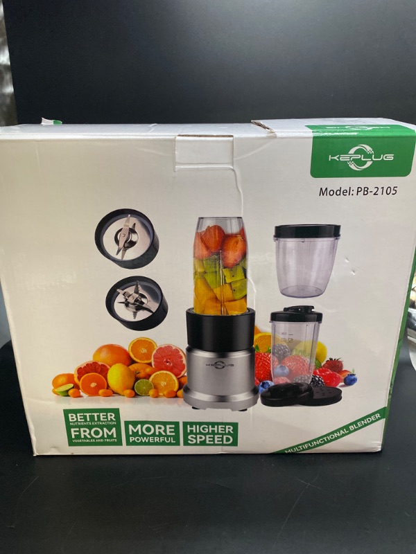 Photo 3 of Personal Blender for Shakes and Smoothies, 6-Leaf Blenders for Kitchen 850W, 17 Pieces Smoothie Blender with Grinder, 2 * 20oz To-Go Cups, Countertop Blender for Fruits, Protein Drinks, Ices