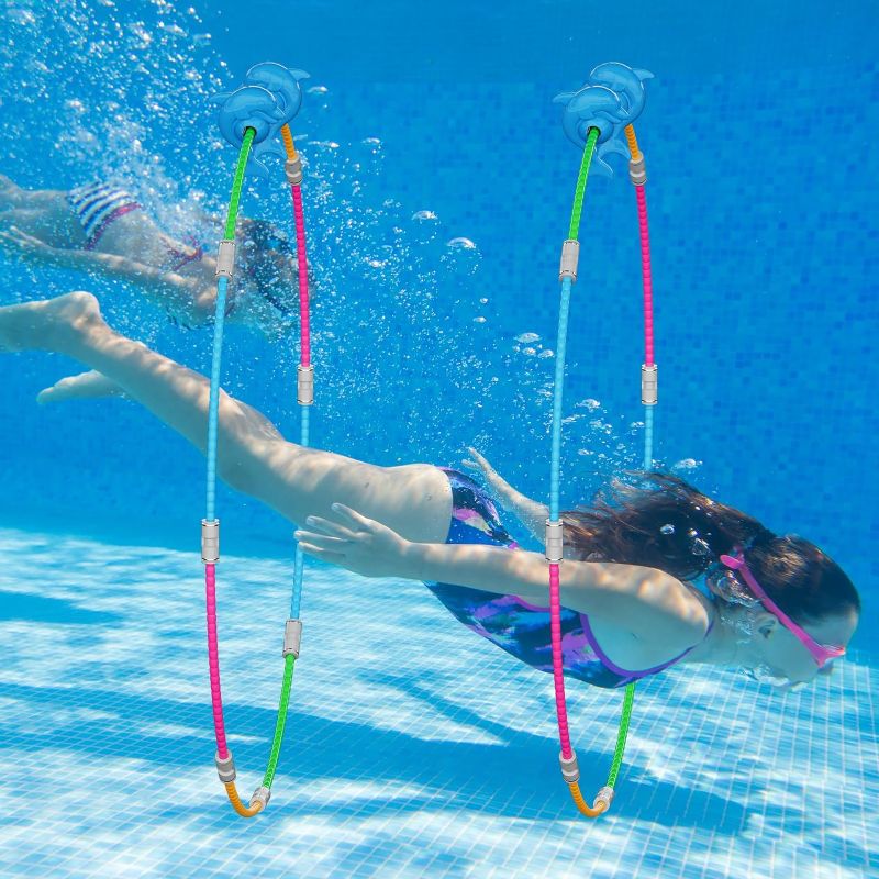 Photo 1 of Pool Ring, 2-Pack, Underwater Sports Swim Thru Rings for Kids, Ideal Pool Games Toy for Kids Aged 5, 6, 7, 8, 9, 10, 11,12