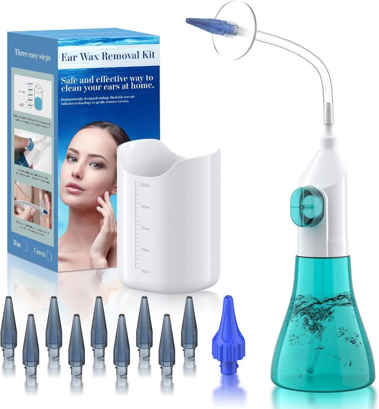 Photo 1 of Ear Wax Removal, Ear Cleaner, Ear Wax Removal Kit, Manual Ear Irrigation Flushing System, Ear Cleaning Kit, Safe and Effective to Clean Ear Built Up Wax