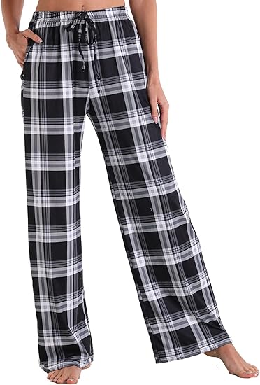 Photo 1 of LARGE X-Image Women Comfy Casual Pajama Pants with Pockets & Drawstring