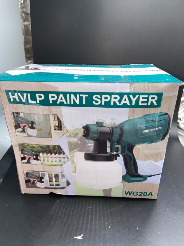 Photo 3 of ** FINAL SALE ** Paint Sprayer, 700W HVLP Spray Gun with 4 Nozzles & 3 Patterns, Paint Gun with Adjustable Spray Width, Paint Sprayers for Home Furniture, Cabinets, DIY Works, Garden Chairs etc. USED** ** SOLD AS IS ** 