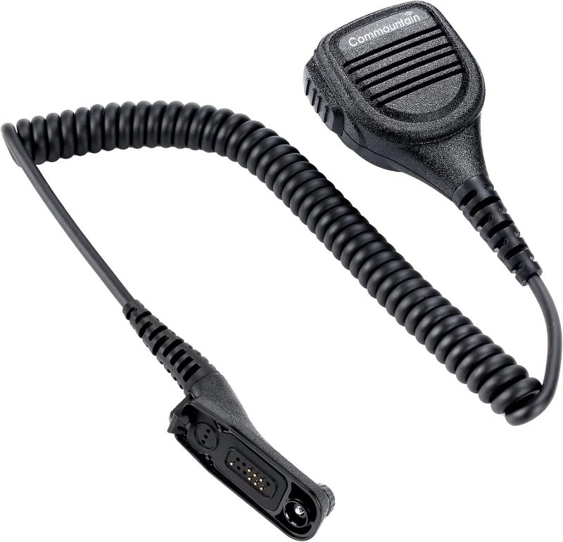 Photo 1 of commountain Speaker Mic with Reinforced Cable for Motorola Radios APX6000 APX7000 APX8000 XPR6350 XPR6550 XPR7550 XPR7350e XPR7550e XPR7580e APX 6000 7000 8000 XPR 6550 7550 7550e,Shoulder Microphone