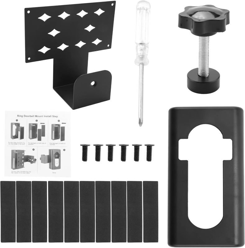 Photo 1 of Anti-Theft Doorbell Door Mount Doorbell Bracket for Video Doorbell Cover Holder Not Block Doorbell Sensor