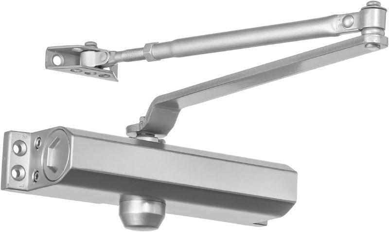 Photo 1 of Dynasty Door Closer, Commercial Grade Size 4 Spring, Hydraulic Automatic Series 4000 Door Closer Sprayed Aluminum