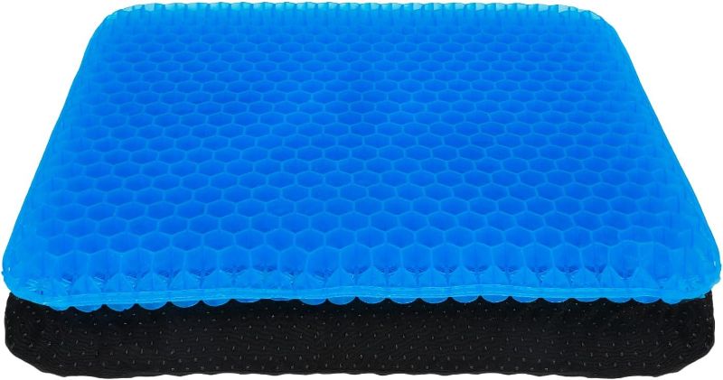 Photo 1 of Gel Seat Cushion, Office Chair Seat Cushion with Non-Slip Cover Breathable Honeycomb Pain Relief Sciatica Egg Crate Cushion for Office Chair Car Wheelchair
