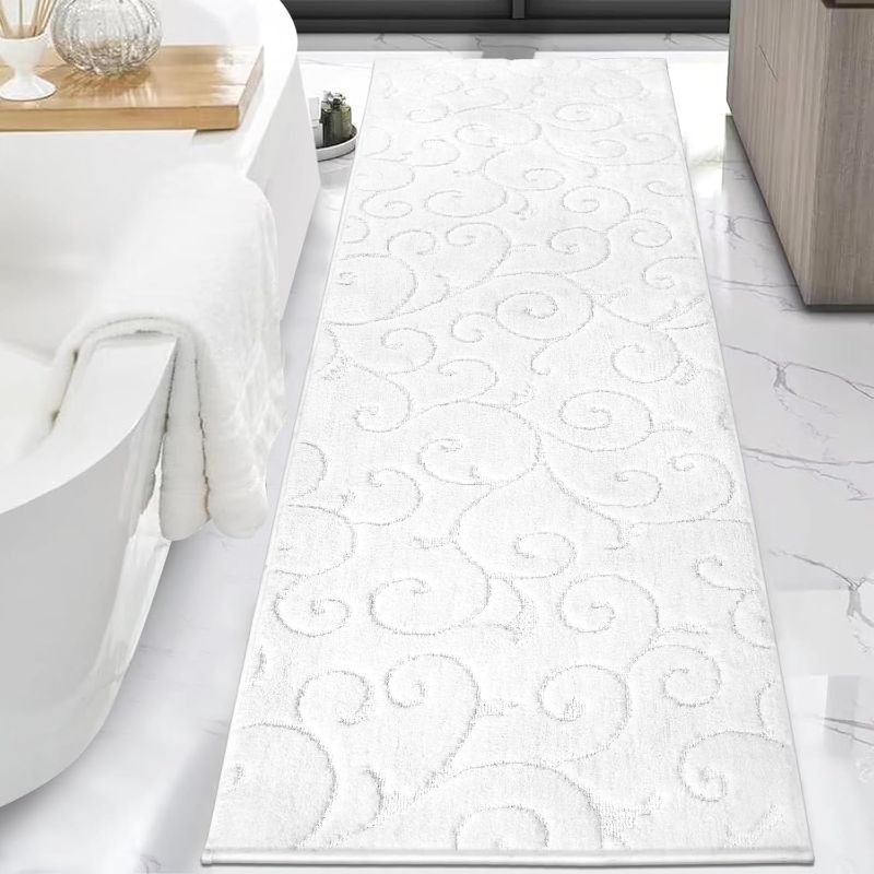 Photo 1 of HEBE Bathroom Rugs Runner 70''x24'' Luxury Bath Mat Non Slip Long Bath Rugs for Bathroom Absorbent Microfiber Area Rug Runner Super Soft Machine Washable Plush Mats for Shower Floor,Bathroom
