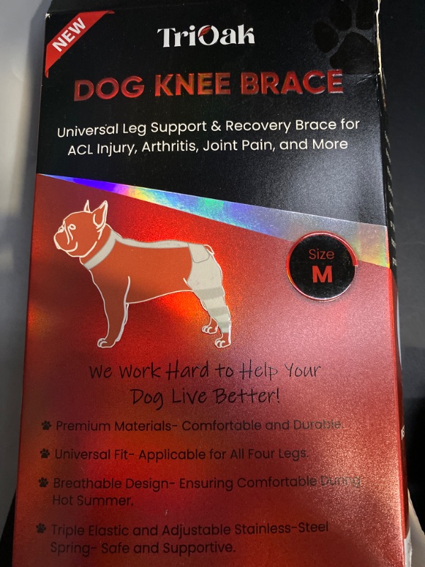 Photo 1 of MEDIUM TriOak Premium Dog ACL Knee Brace