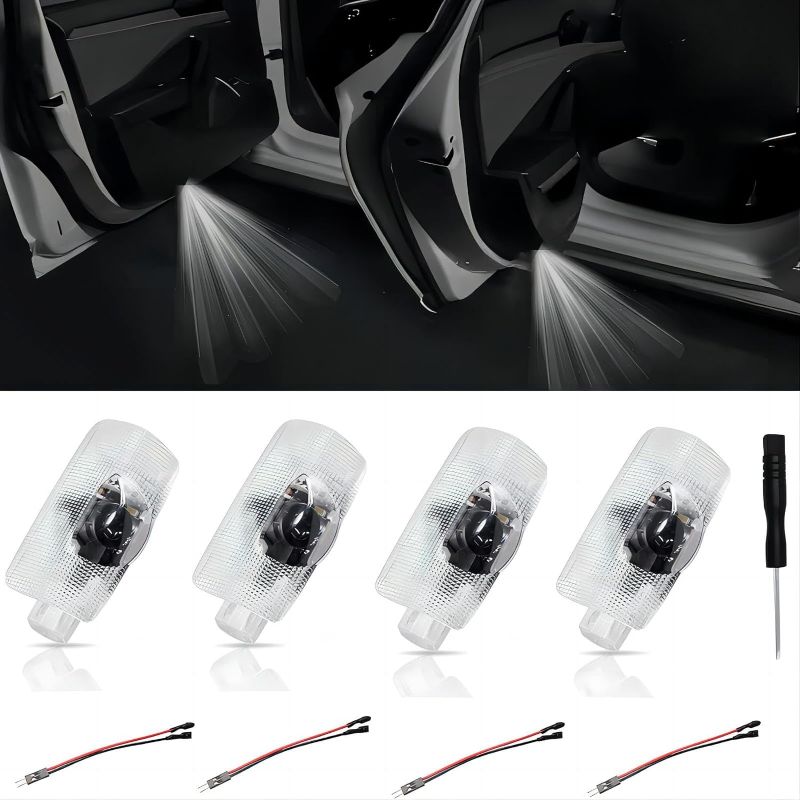 Photo 1 of 4Pcs Car Door Lights Logo Projector Compatible with LS/ES/is/LX/RX/GS/GX/RC/UX Car Accessories, No Fade HD LED Car Welcome Projector Lights, 3D Ghost Shadow Light SEALED BAGS***
