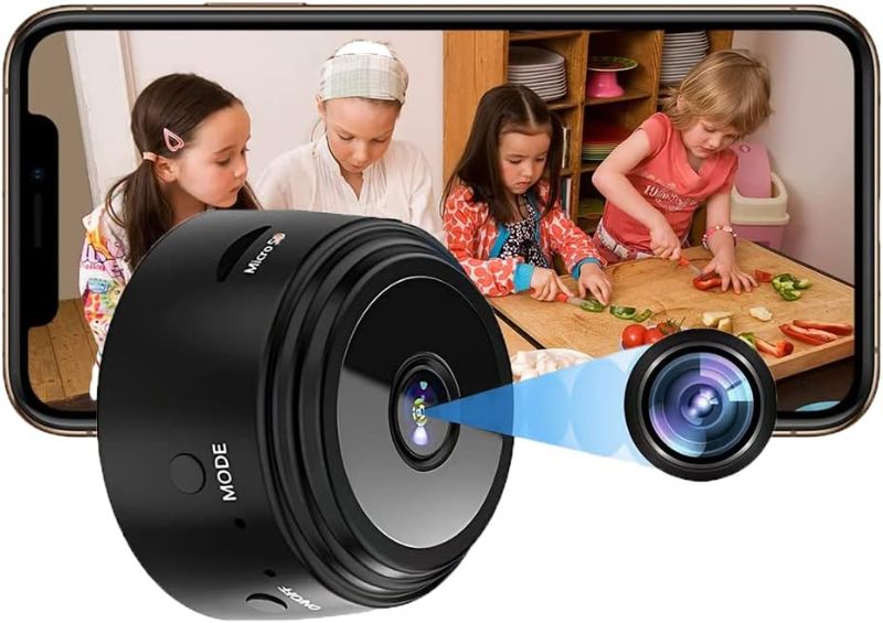 Photo 1 of 2024 Upgraded Small Cameras,WiFi Nanny Cam for Home Office Security,APP Control with Motion Detection Night Vision
