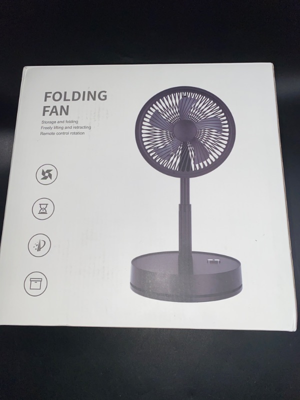 Photo 3 of LIPETY Portable Foldable Rechargeable Oscillating Fan - 9" 7200mah Battery Operated USB C Small Fan Remote, Quiet Table Desk Fan Folding Standing Pedestal Fan for Bedroom Rome Office Camping Travel
