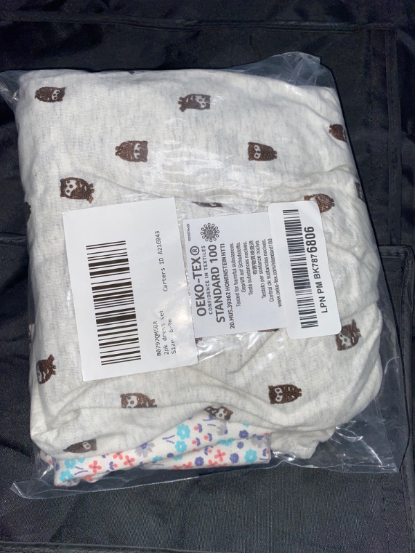 Photo 1 of 6-9m Simple Joys by Carter's Baby Girls' Short-Sleeve and Sleeveless Dress Sets, Pack of 2, Ivory Owl/White Floral