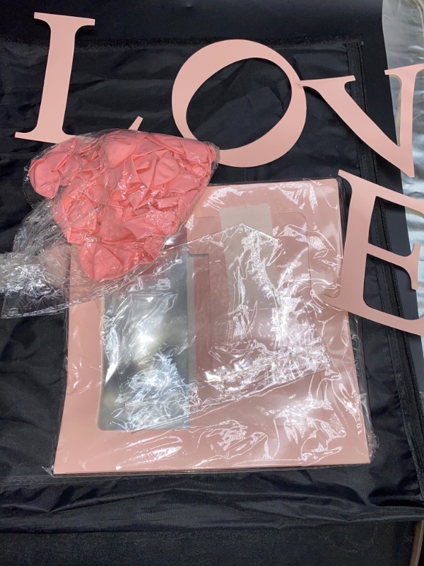 Photo 2 of 4pcs "Love" Boxes with Letters for Anniversary Wedding Engagement Party Supplies