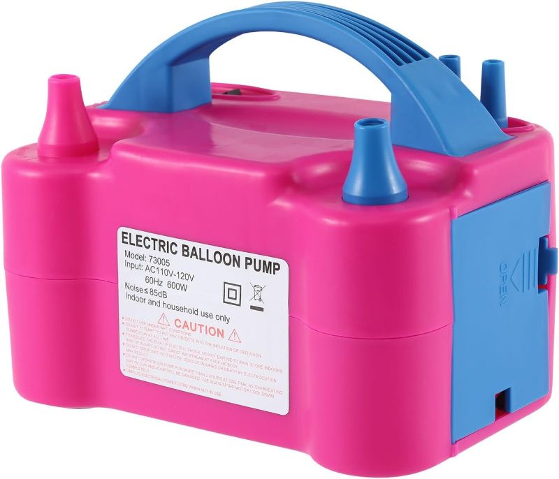 Photo 1 of ** FINAL SALE – SOLD AS IS **  Electric Balloon Pump Model 73005 with 2 nozzles for Latex Balloons, Balloon Pump Inflator 600 W for Birthday Party Weddings Corporate Events Home Decoration MISSING 2 NOZZLES**
