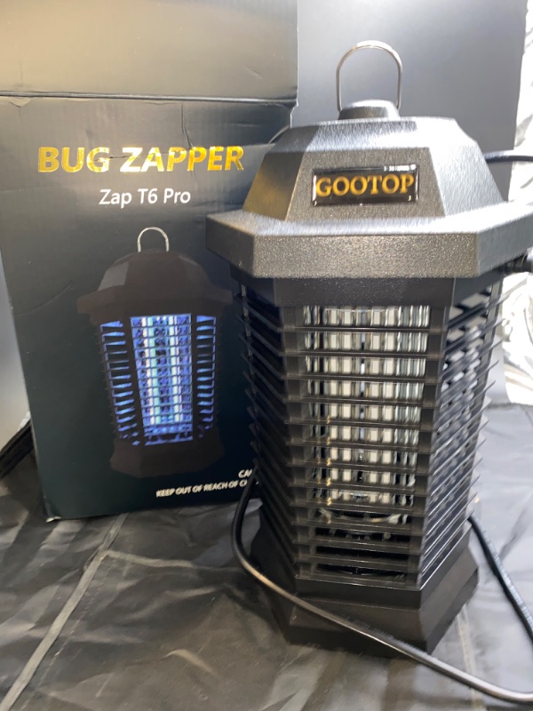 Photo 2 of GOOTOP Bug Zapper Outdoor, Electric Mosquito Zapper, Fly Traps, Fly Zapper, Mosquito Killer Indoor 3 Prong Plug, 90-130V, ABS Plastic Outer