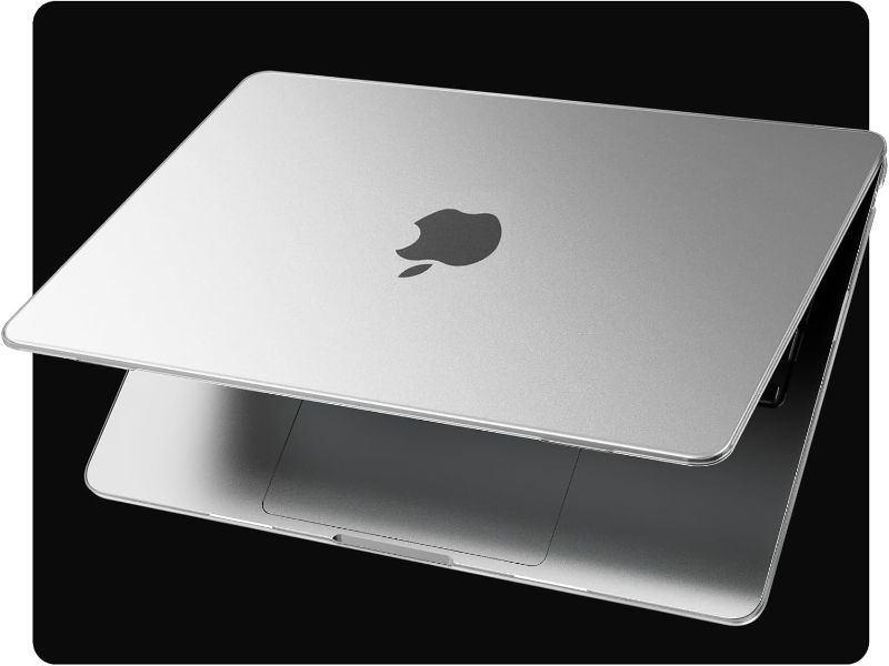 Photo 1 of EooCoo [Ultra Thin Armor] Case Compatible with MacBook Pro 14 inch 2024-2021 M3 M2 M1 A2918 A2992 A2779 A2442, [Same as Bare MacBook] [Anti-Fingerprint] Hard Shell&Keyboard Skin, Matte Clear
