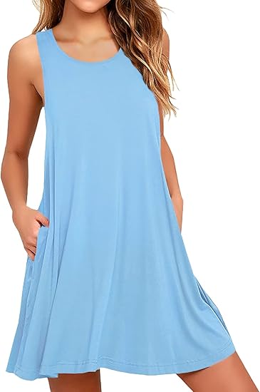 Photo 1 of 3XL WEACZZY Women Summer Casual Swing T Shirt Dresses Beach Cover up Loose Dress NEW WITH TAGS***
