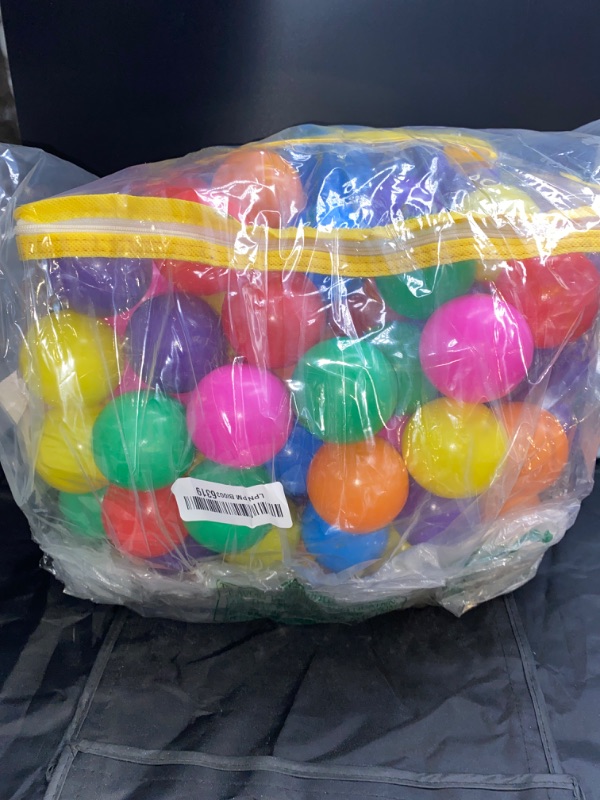 Photo 2 of Ball Pit Balls Phthalate Free BPA Free Crush Proof Plastic - 7 Bright Colors in Reusable Play Toys for Kids with Storage Bag
