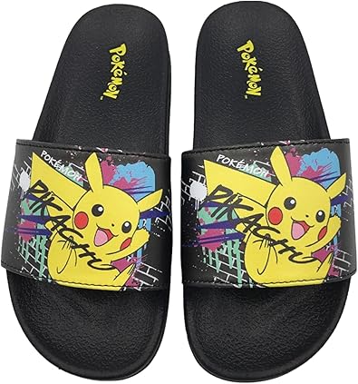 Photo 1 of SIZE 13 Ground Up International Pokemon Pikachu Grafiti Sandals for Kids
