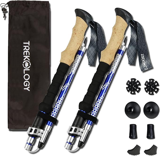 Photo 1 of Trekology Trek-Z Collapsible Hiking & Trekking Poles - Balance Support for Seniors, Women, and Men, 2pc Per Set
