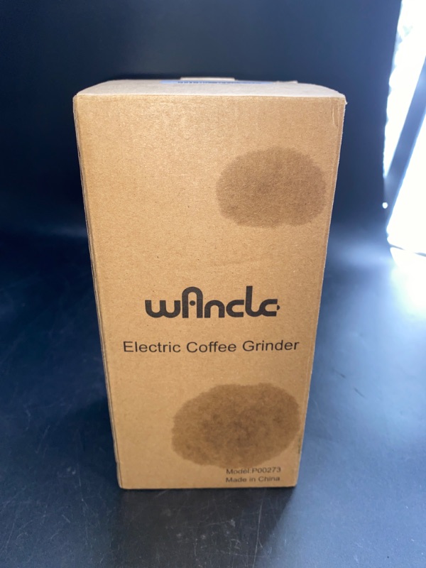 Photo 3 of Coffee Grinder, Wancle Electric Coffee Grinder, Quiet Spice Grinder, One Touch Coffee Mill for Beans, Spices and More, with Clean Brush Black
