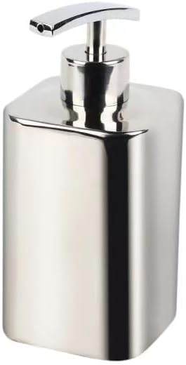 Photo 1 of Countertop Soap Dispenser - Rust and Leak Proof Liquid Hand Soap Pump Bottle for Kitchen, Bathroom, Refillable Liquid, Matte 304 Stainless Steel Pump (500ML-Mirror-H)
