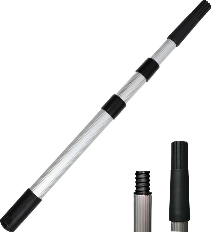 Photo 1 of 3 Ft Telescopic Extension Pole,Aluminum, adjustable 3-Stage Extension Pole,Paint Roller Brush Extension Handle, Threaded Pole, Telescoping Paint Roller Pole Extends to 36 inch
