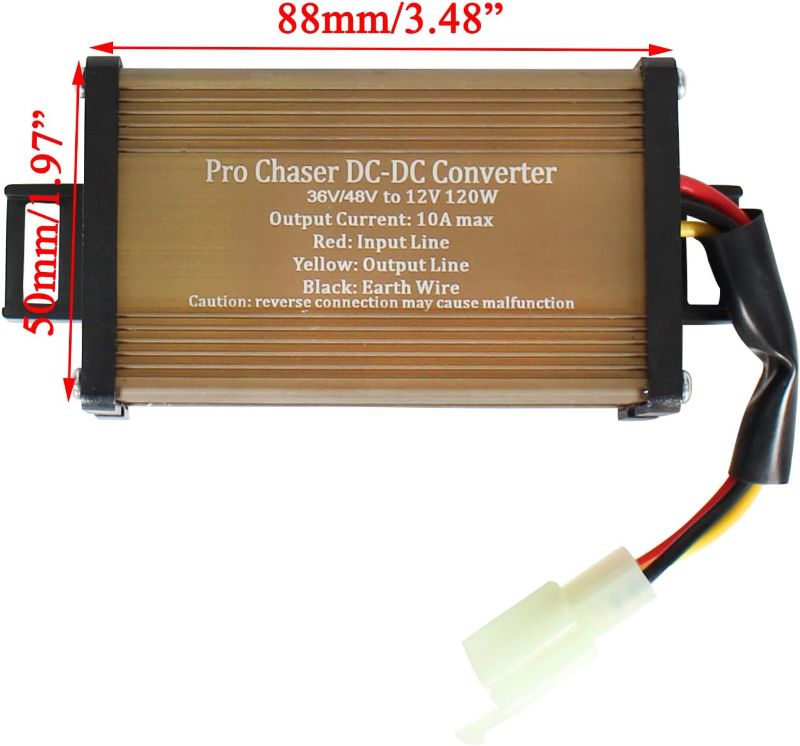 Photo 2 of Pro chaser Dc-Dc golf carts RVs 48V 36V Volt Voltage to 12V Step Down Voltage Reducer Regulator for Headlights Taillights Solar