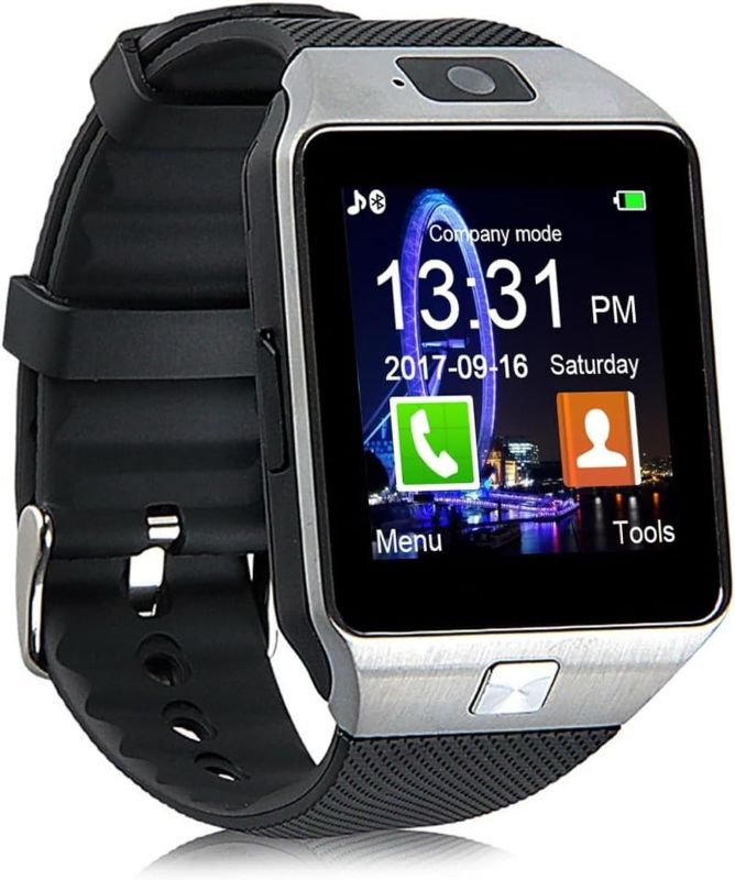 Photo 1 of Bluetooth Smart Watch w/Camera Waterproof Phone Mate for Android Samsung iPhone (Silver)
