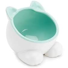 Photo 1 of ViviPet Raised Ceramic Cat Water Food Big Head Bowl Dish, Tilt Angle Protect Cats Spine, Stress for Cat
