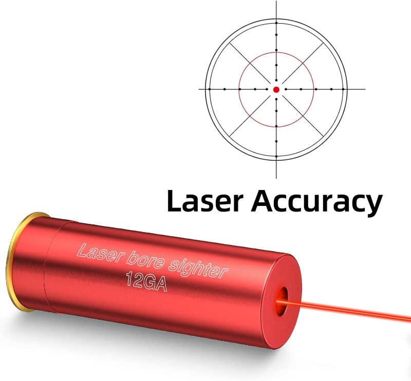 Photo 1 of EZshoot Laser Bore Sight, 12 Gauge Bore Sight Laser Red Dot Boresighter BATTERIES INCLUDED NEW**
