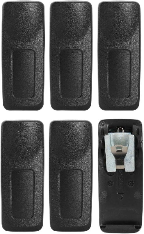 Photo 1 of 6 Pack PMLN4651 Belt Clip for Motorola Radio XPR3300 XPR3300e XPR3500 XPR3500e XPR7550 XPR7550e XPR7350 XPR7580 XPR7380 Radio, Black, 6PK-PMLN4651
