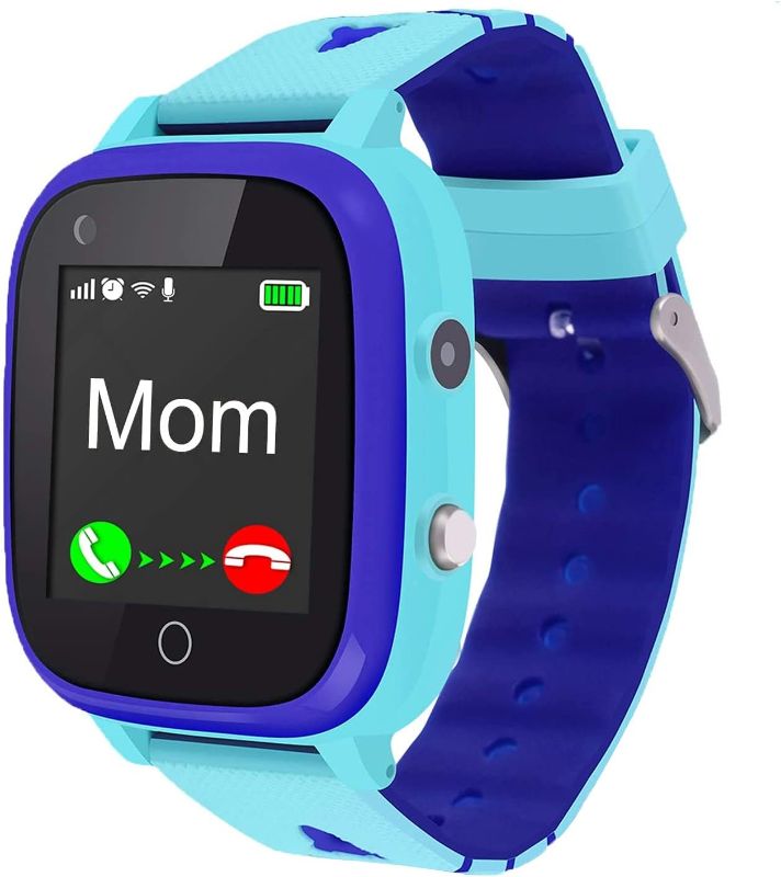 Photo 1 of 4G Kids Smart Watch w GPS Tracker,Kids Phone Smartwatch w Camera,Call,Pedometer,SOS,Touch Screen WiFi Wrist Watch Boys Girls Smartphone,3-15 Years Old Children Student Birthday Gifts(Light Blue)
