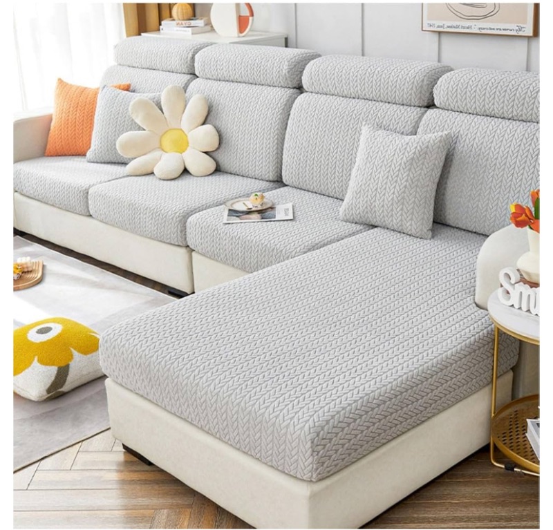 Photo 1 of Dfcdcoo Interior Magic Sofa Covers,Soothing Home Sofa Covers,Elastic Stretch Sectional Couch Covers,Sofa Hero Covers for Couch (light Gray,Chaise Cover) 1PCS ONLY***