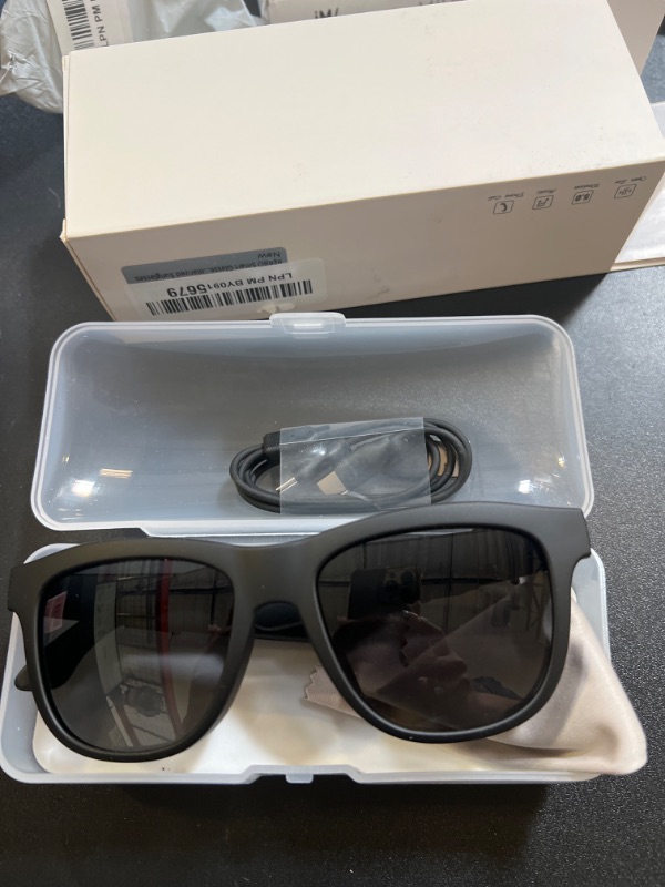 Photo 2 of 
Smart Bluetooth Sunglasses, Voice Assistants and Open Ear Smart Glasses Listen Music and Calls with Outdoor UV Protection for Men Women