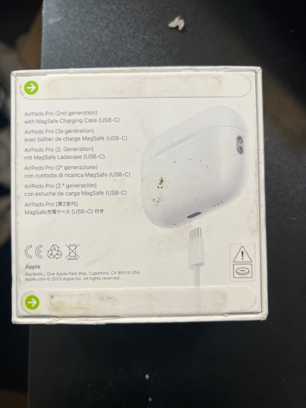 Photo 2 of Apple AirPods Pro (2nd Generation) Wireless Ear Buds with USB-C Charging, Up to 2X More Active Noise Cancelling Bluetooth Headphones, Transparency Mode, Adaptive Audio, Personalized Spatial Audio Without AppleCare+